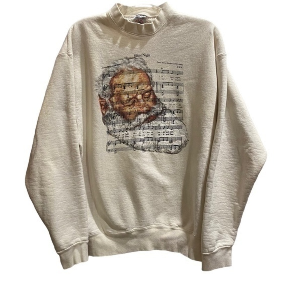 Vintage Fruit of The Loom Unisex Sweatshirt Silent Night Make in USA Size XL